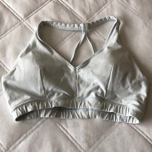 Athleta light green sports bra